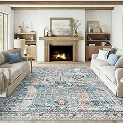 befbee Washable Rug 8x10 Area Rugs for Living Room
