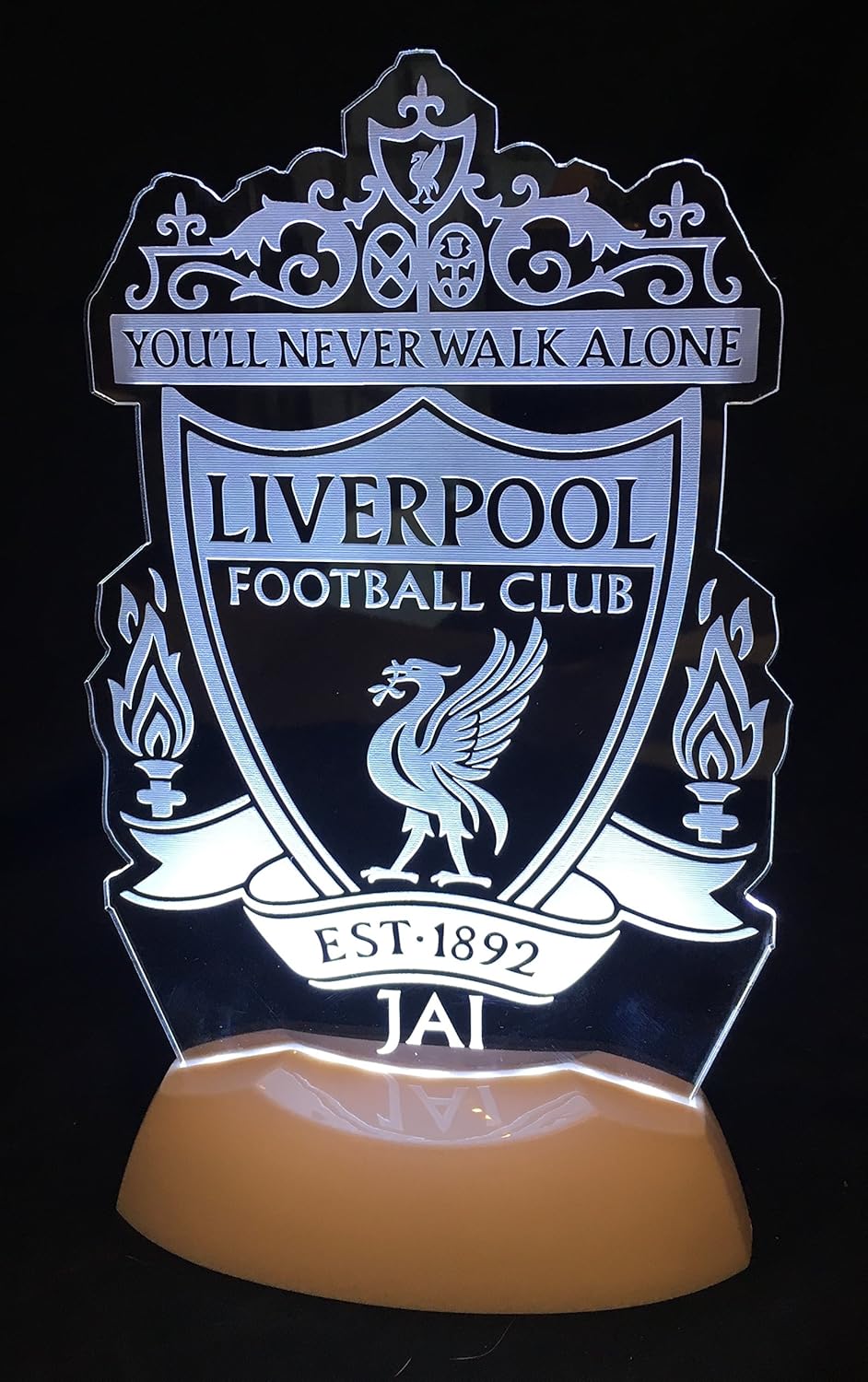 LED Nightlight Liverpool Football Personalised PLEASE EMAIL NAME Great