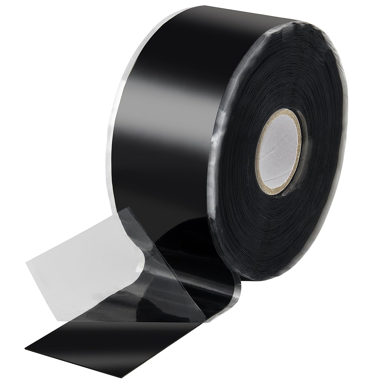 POPPSTAR Self-Fusing Silicone Band, Silicone Tape, 11m x 38mm, Sealing & Insulating Strip (water-tight, air-tight), black, 1 Roll
