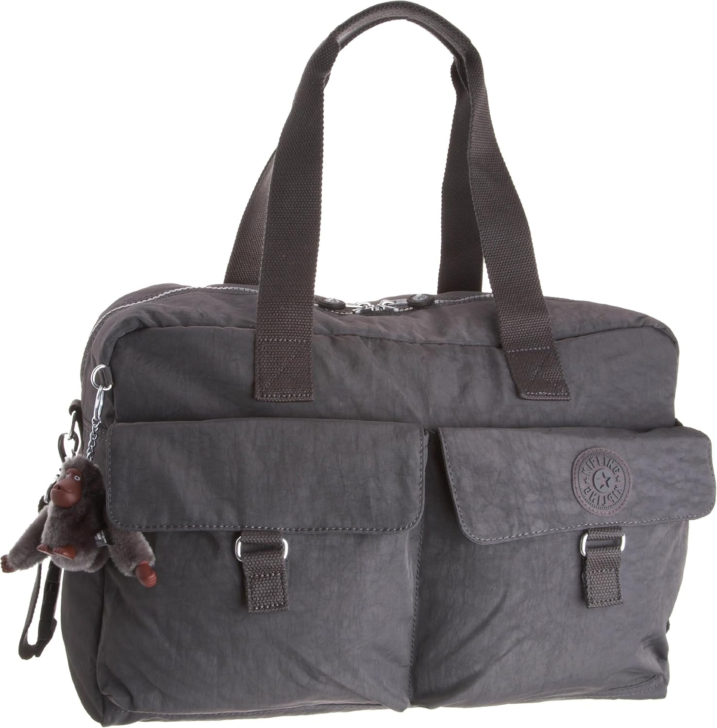 Kipling Women's New Extra Large Baby Bag With Changing Mat Minked Grey