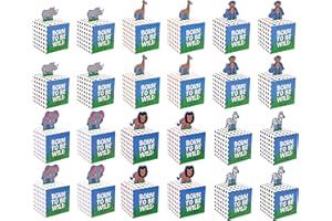 Adorox Small 48 Pcs Born To Be Wild Adorable Jungle Safari Zoo Theme Baby Shower Favor Candy Treat Box Cute Birthday Decorati