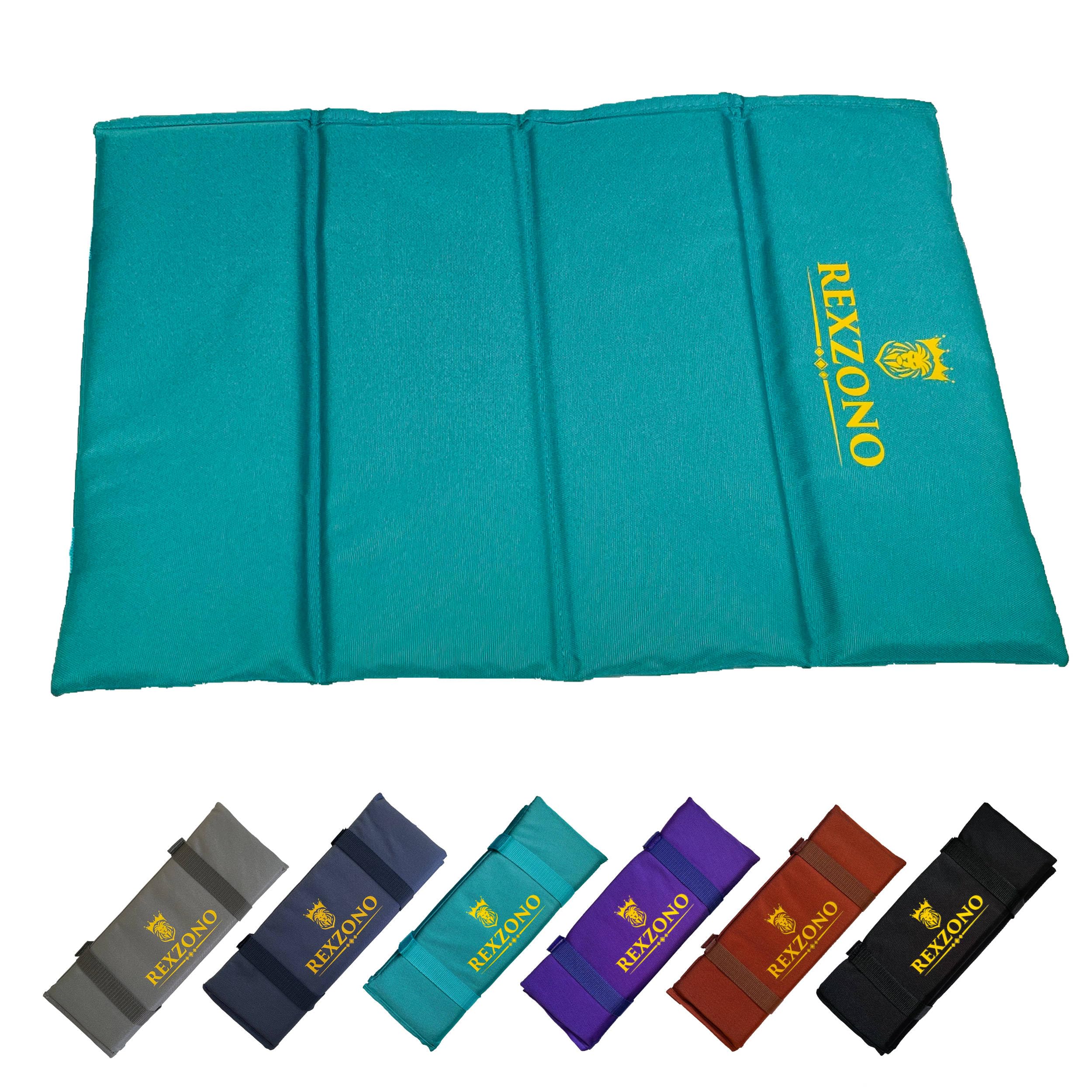 REXZONO X-Large Folding Sit Mat - Waterproof, Moisture-Resistant, Portable Sitting Cushion. Thermally Insulated Seat Pad for Outdoor Camping, Hiking, Picnics, Fishing, Parks and Playgrounds.