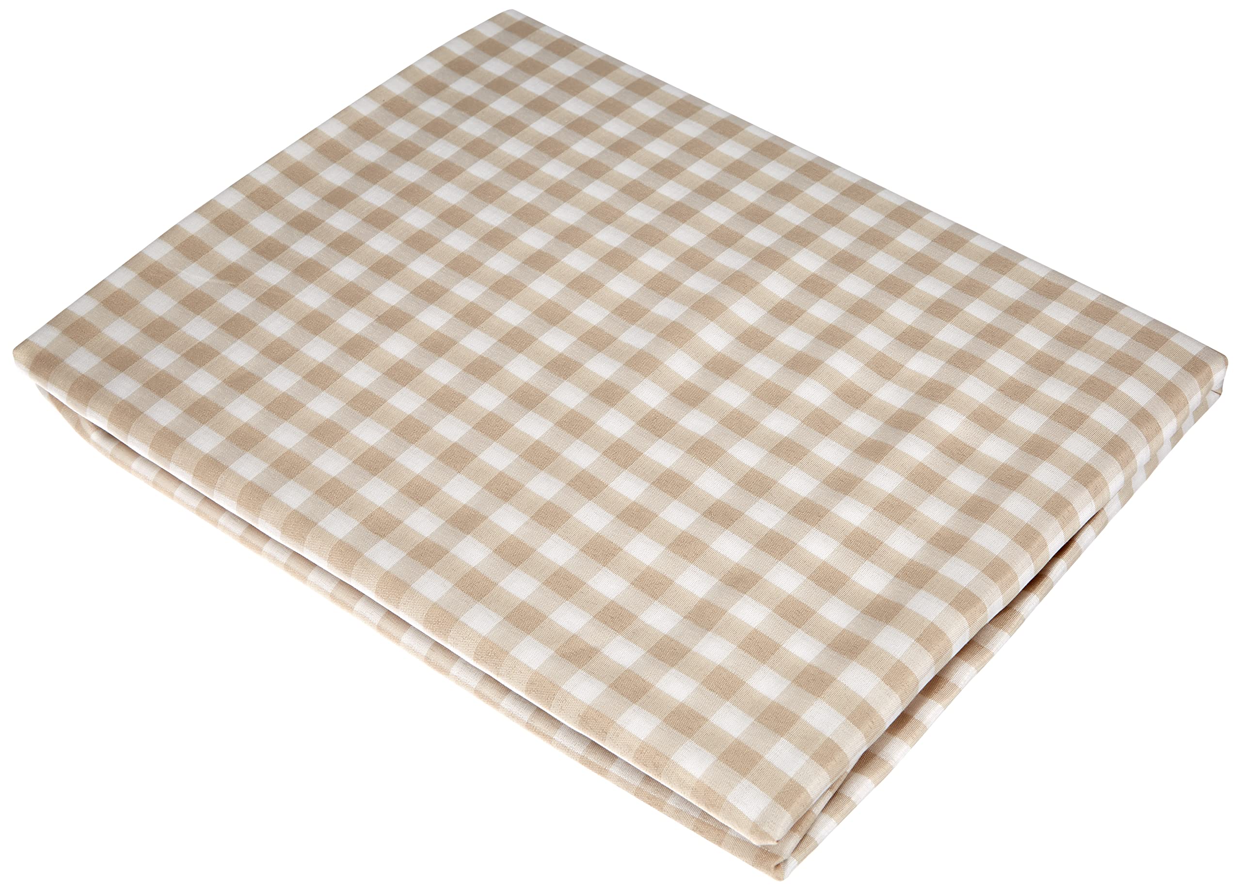 Alan Symonds Gingham Kitchen Curtains Beige 46 x 54, 46'' x 54''