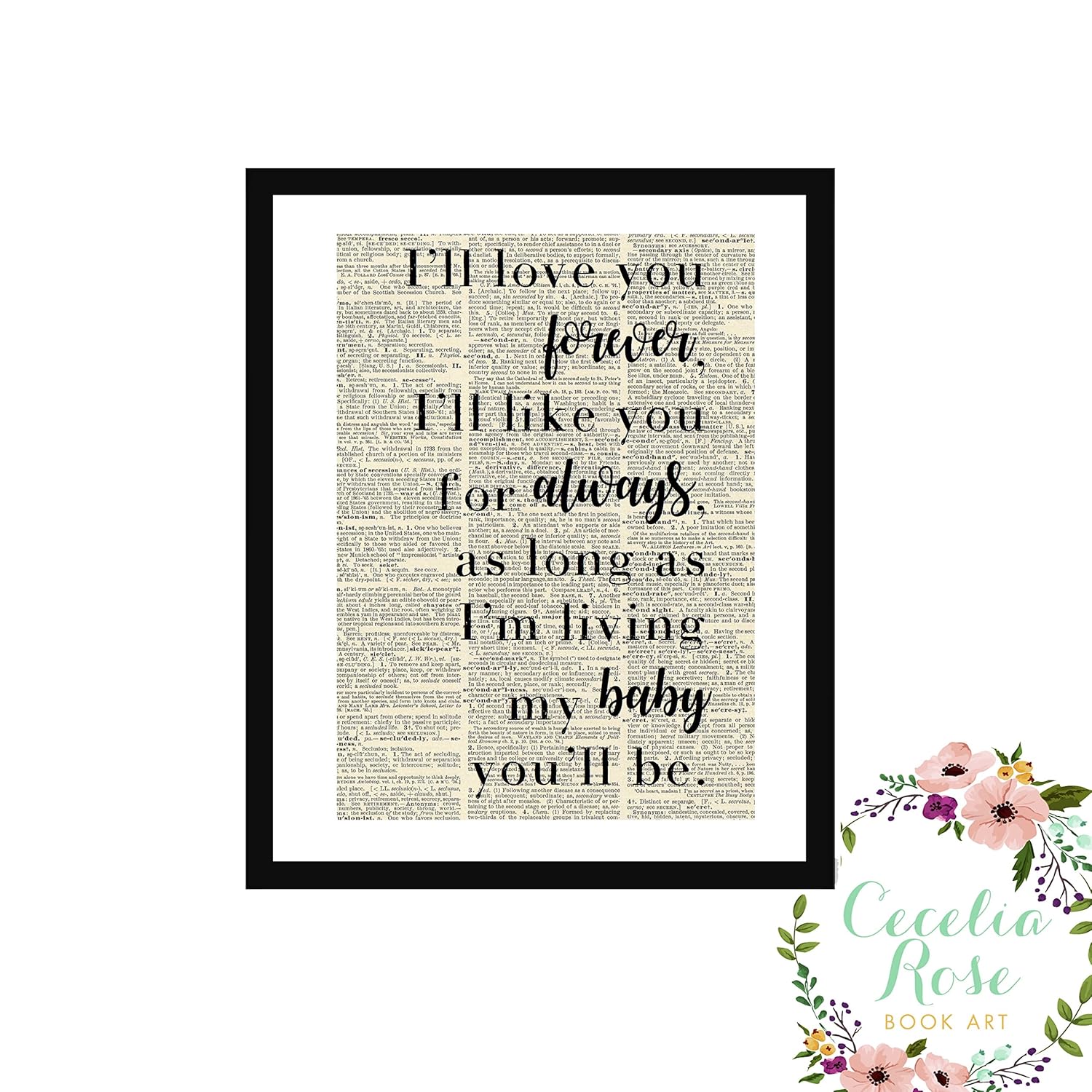 Handmade Products Ill Love You Forever Ill Like You For Always As Long