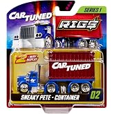 CARTUNED&trade; Rig$ Container Case- Sneaky Pete, Blue and Red DieCast Truck, Style 3