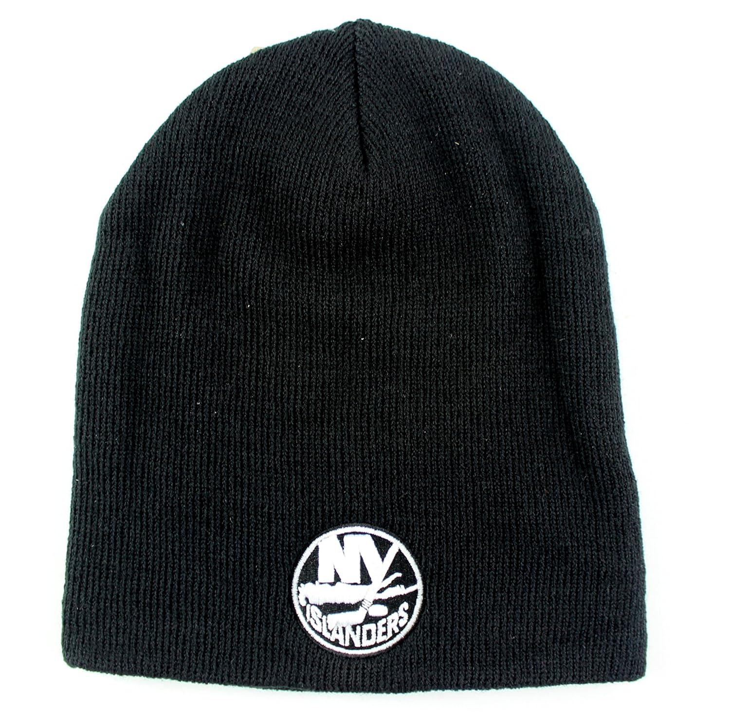 American Needle NHL Team Logo Basic Cuffless Beanie Knit Hat American Needle NHL Team Logo Basic Cuffless Beanie Knit Hat