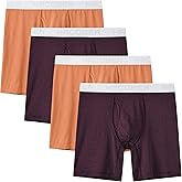 ZONBAILON Mens Underwear Stripe Moisture-Wicking Boxer Briefs