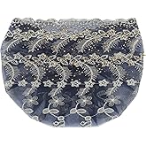 Women Turban Hat, Embroidered Turban Head Wraps Embroidered European Retro Hat for Women (Blue)