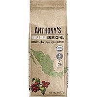 Anthony's Organic Unroasted Whole Green Coffee Beans, 2lbs, Mexican Altura Arabica Beans, Raw, Batch Tested and Gluten…
