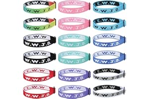 Aospkle 18PCS WWJD Christian Bracelet Pack for Women Men, Jesus Gifts Bracelets Bulk, WWJD Bracelets - What Would Jesus Do Bracelet