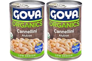 Goya Foods Organic Cannellini Beans, 15.5 Ounce (Pack of 2)