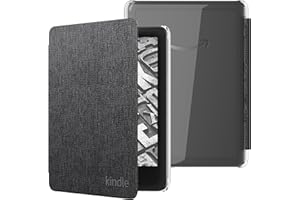 AMAZON All-New, Clear back case for Kindle Paperwhite (2024 Release) and Kindle Colorsoft - Fabric