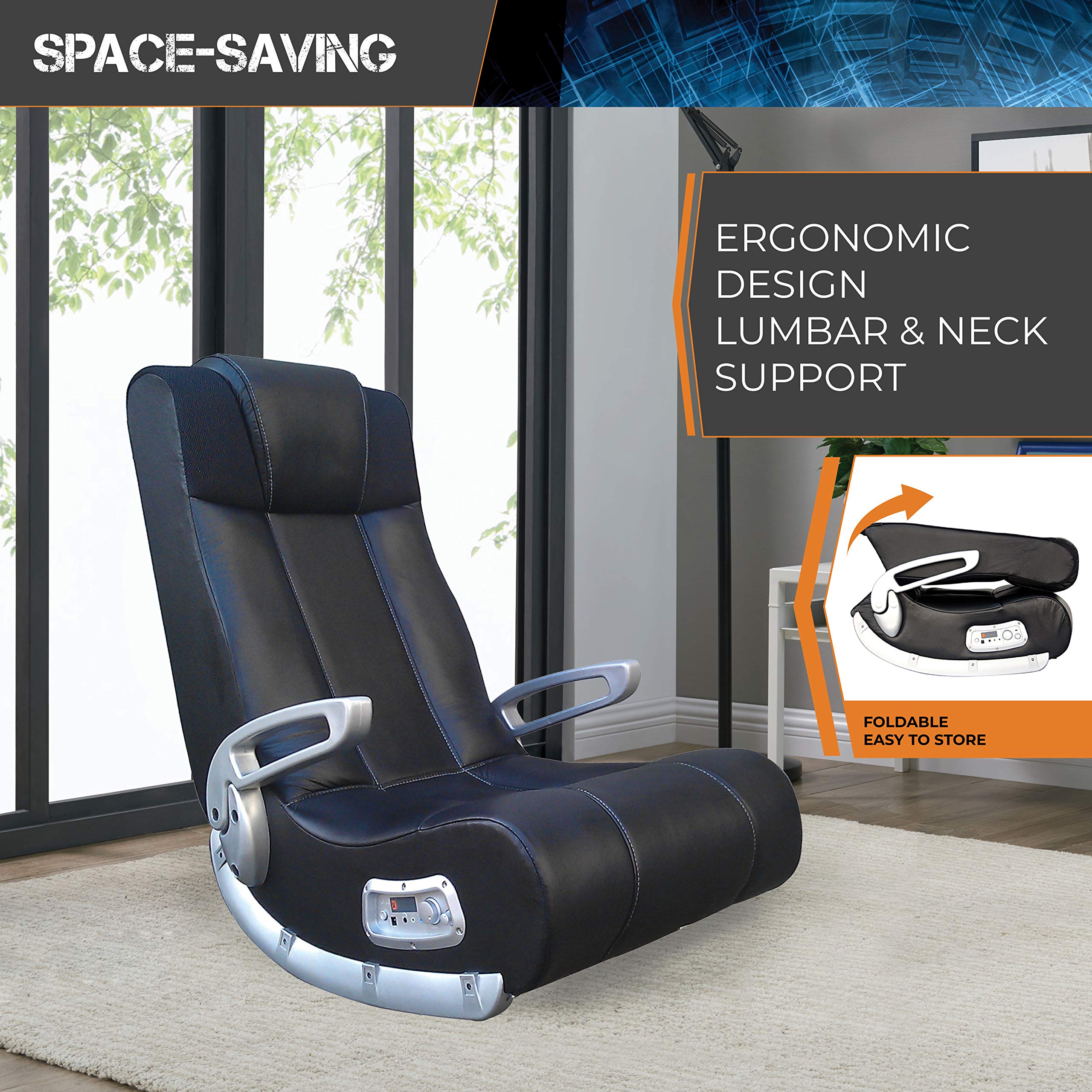 X Rocker II Wireless SE 2.1 Video Gaming Rocking Foldable Floor Chair