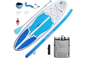 FEATH-R-LITE Stand Up Paddle Board Inflatable,SUP Board for Adults,Standup Paddleboards with ISUP Board Accessories,Suitable for Surf Fishing Yoga