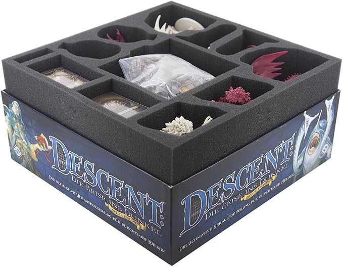 Feldherr Schaumstoff-Set für Descent 2. Edition: Reise ins Dunkel Brettspielbox