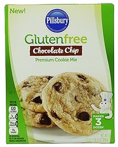 Pillsbury Gluten Free Chocolate Chip Premium Cookie Mix, Makes 3 Dozen Cookies (2 Pack)