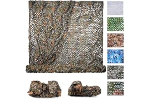 Sposuit Camo Netting - Camouflage Net Bulk Roll for Hunting Military, Party Decorations, Sunshade, Camping Ghillie Netting