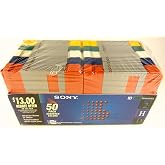 50 Pack Sony Floppy Disk Diskettes 3.5" MFD-2HD Assorted Colors IBM Formatted