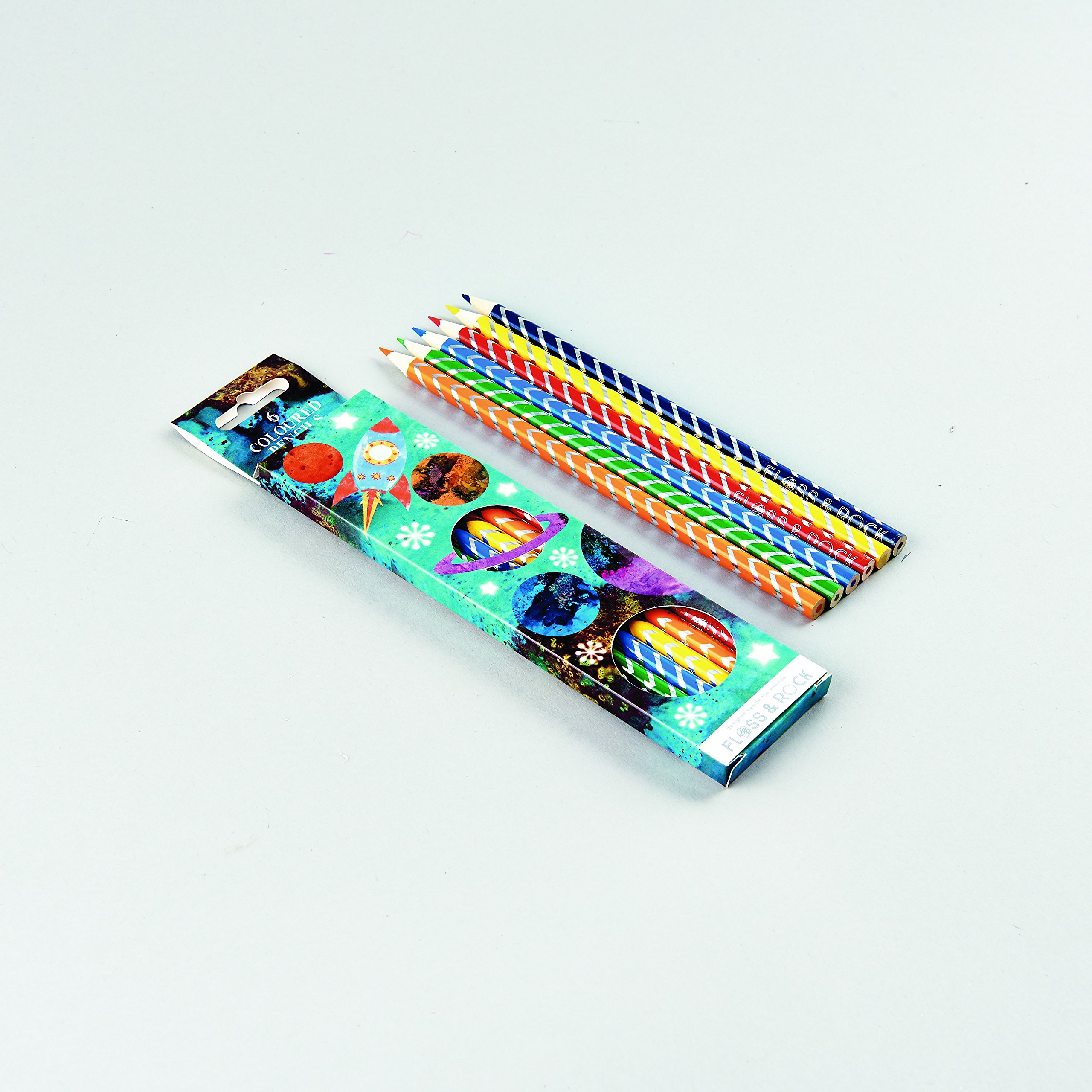 Floss & Rock Rocket Set of 6 Coloured Pencils