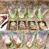 Ruibo Baggy Rack Holder for Food Bags 4 Pack Adjustable Stand view 6