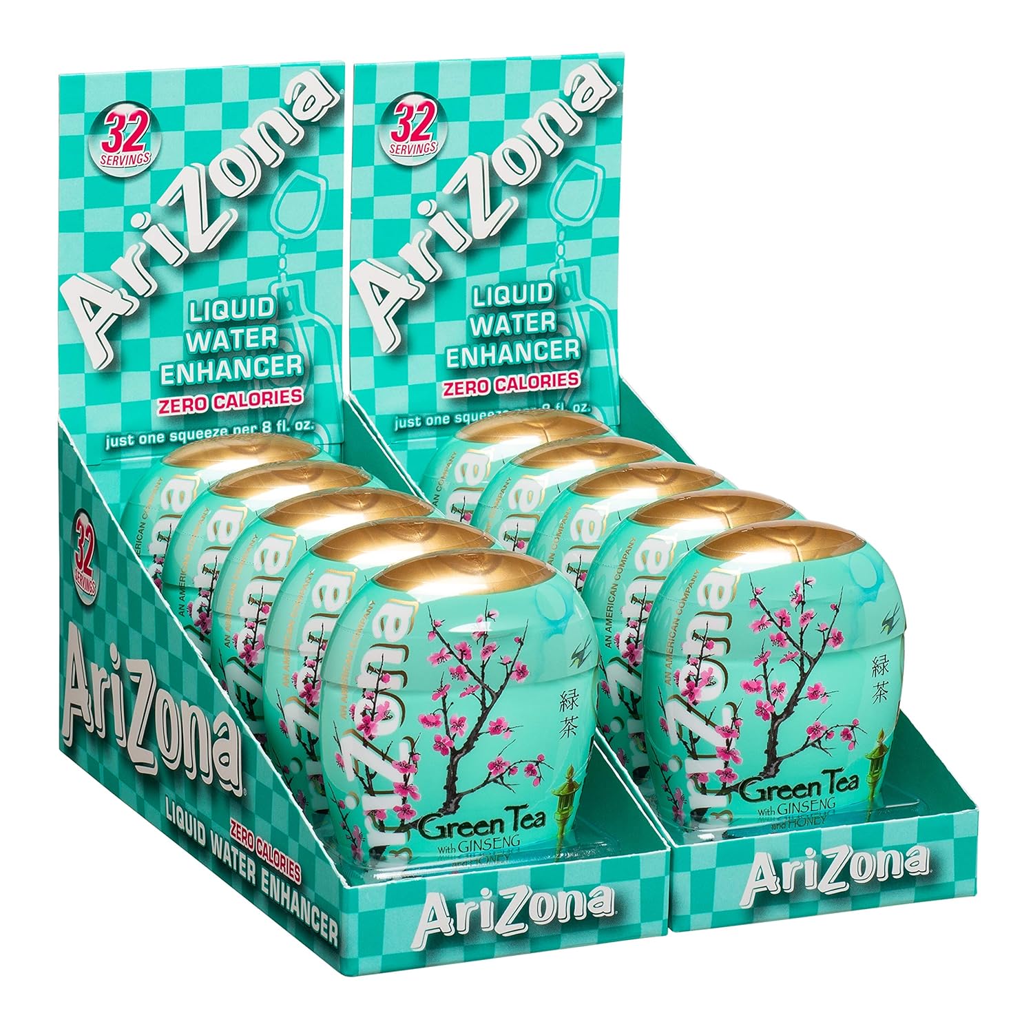 Arizona Green Tea With Honey And Ginseng Liquid Water Enhancer Lwe Pack Of 10 Low Calorie Single Serving Liquid Drink Mix Just Add Water For Deliciously Refreshing Iced Tea Drink Lee Amazon Com
