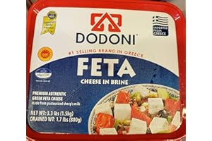 Dodoni Feta Cheese in brine Premium Authentic Greek Feta Cheese 3.3lbs