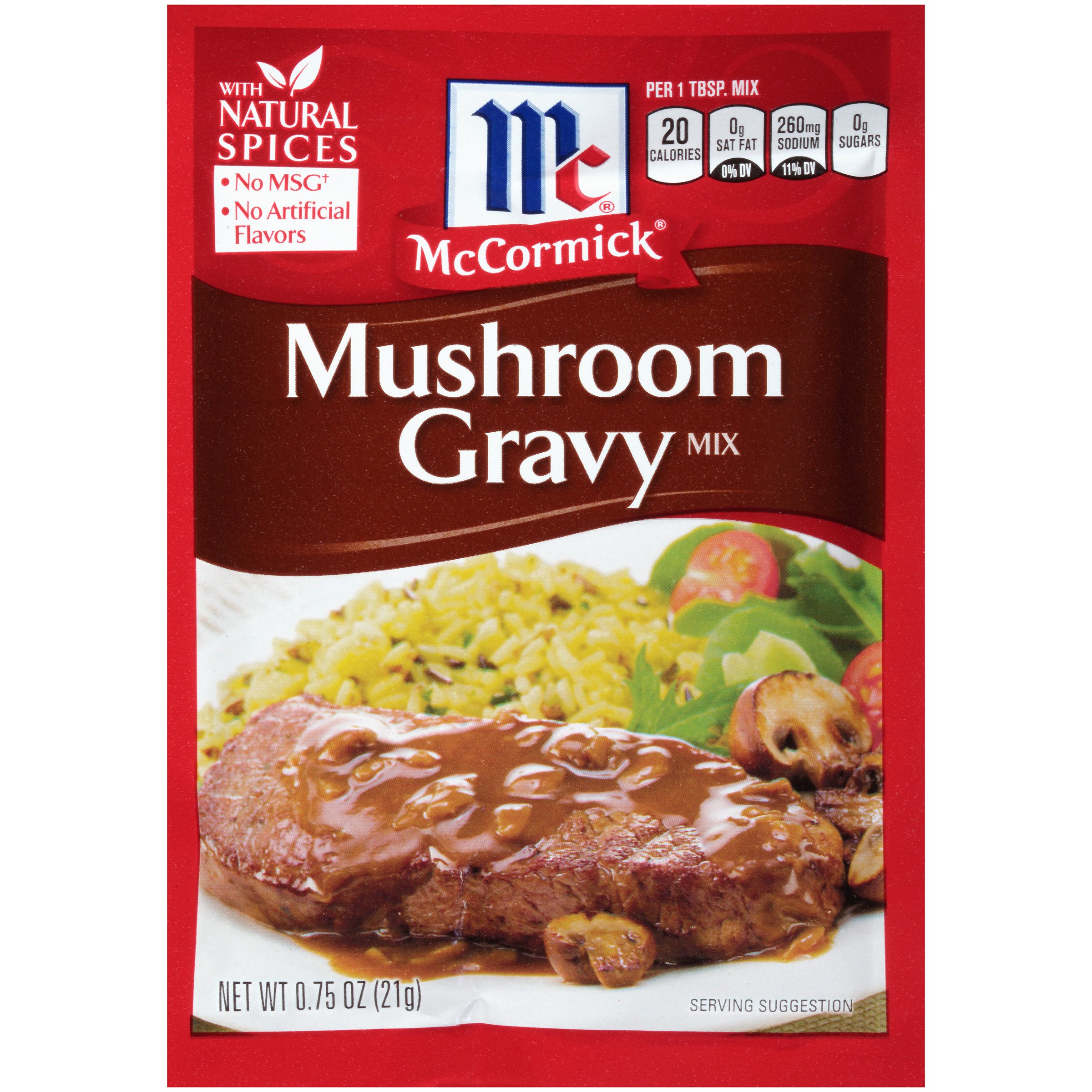McCormick Original Country Gravy Mix, 2.64 oz (Case of 6