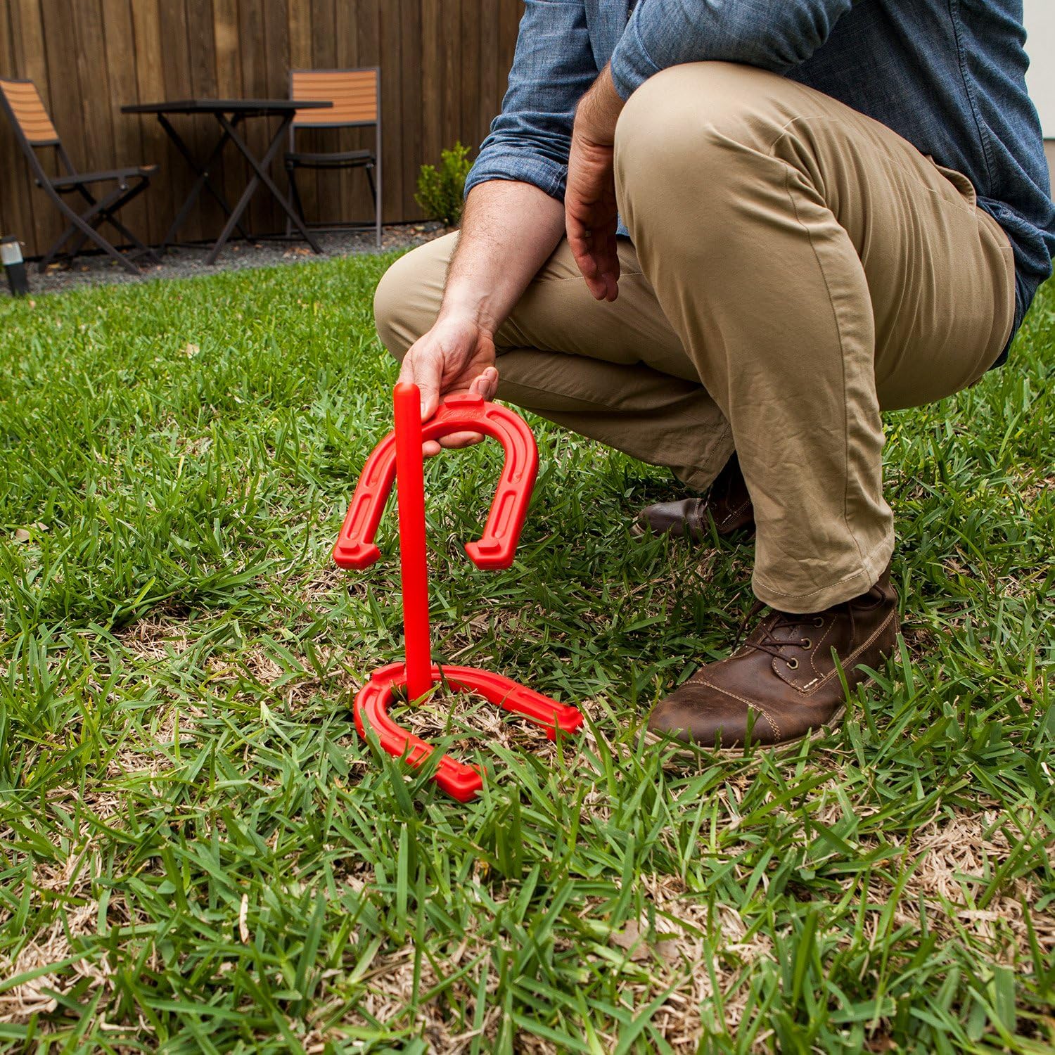 Champion Sports IHS1 Rubber Horseshoe Set : Horseshoe Games : Sports & Outdoors