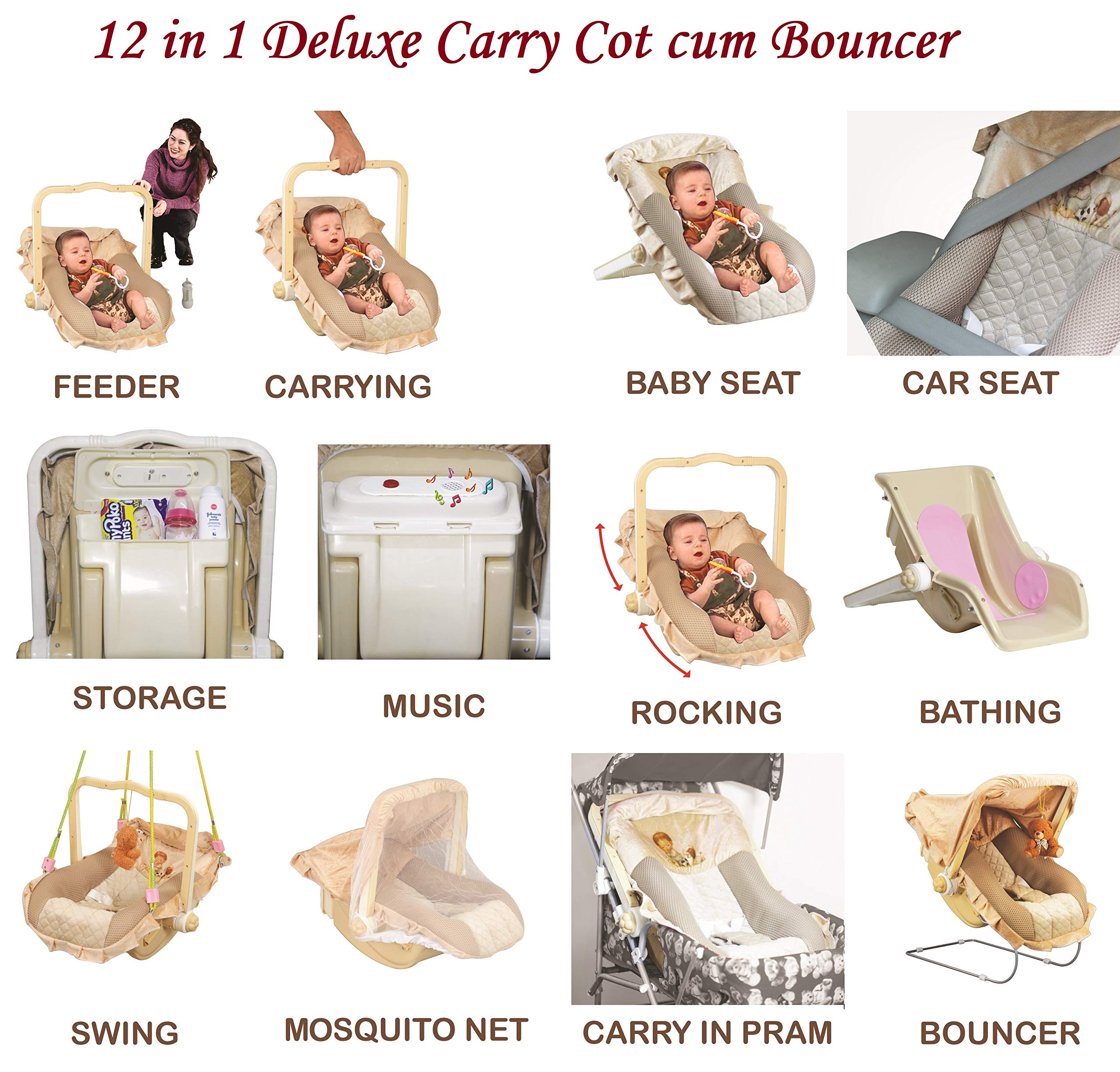 baby carry cot 12 in 1
