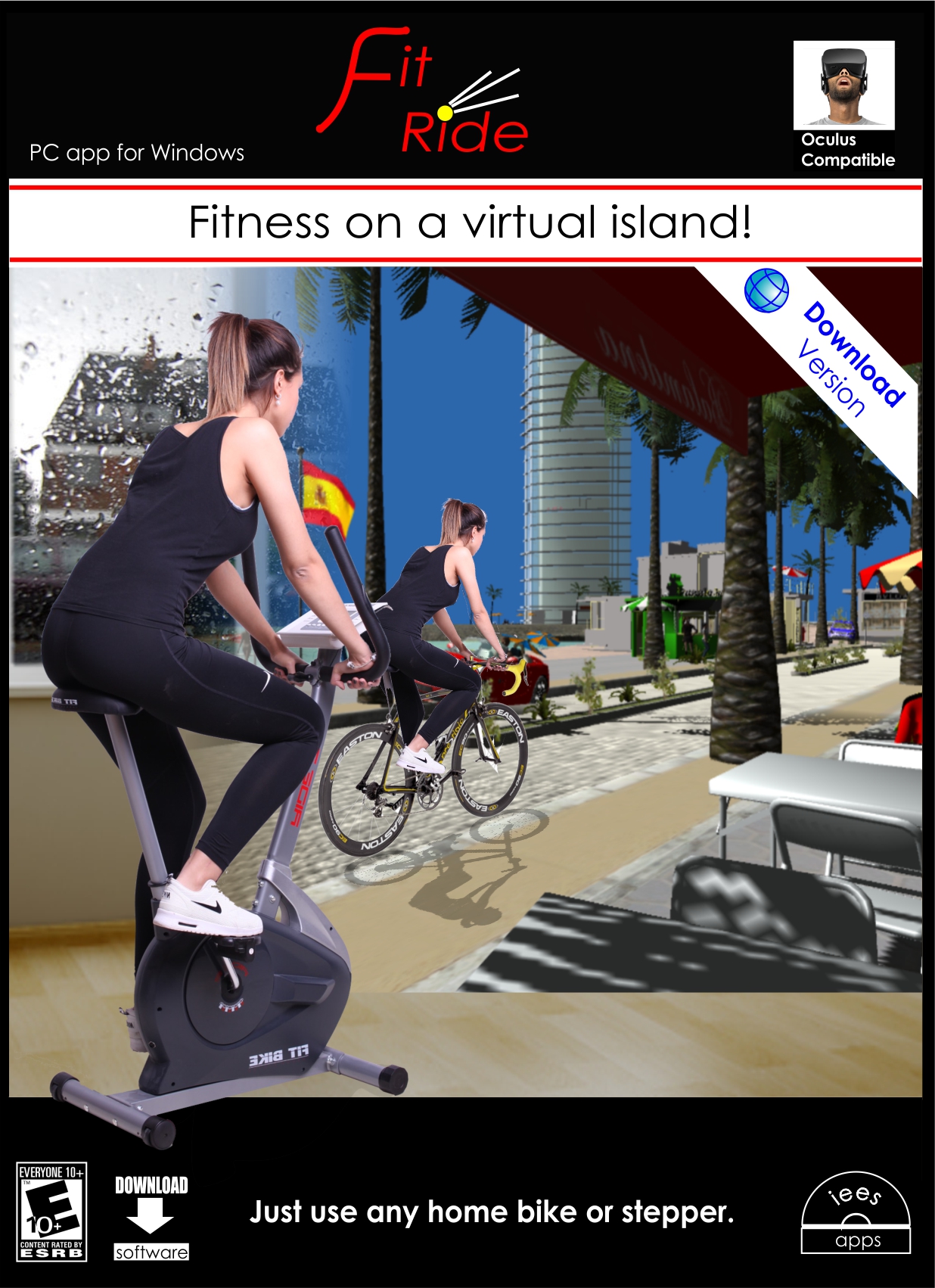 Turn your home training device into fun with this app! [Download]