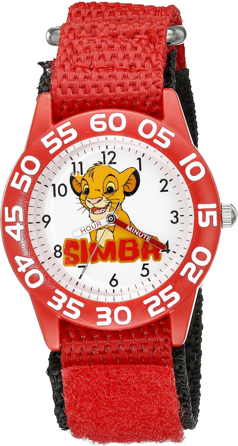 Disney Kids W002132 The Lion King Analog Display Analog Quartz Red Watch Amazon Ca Watches