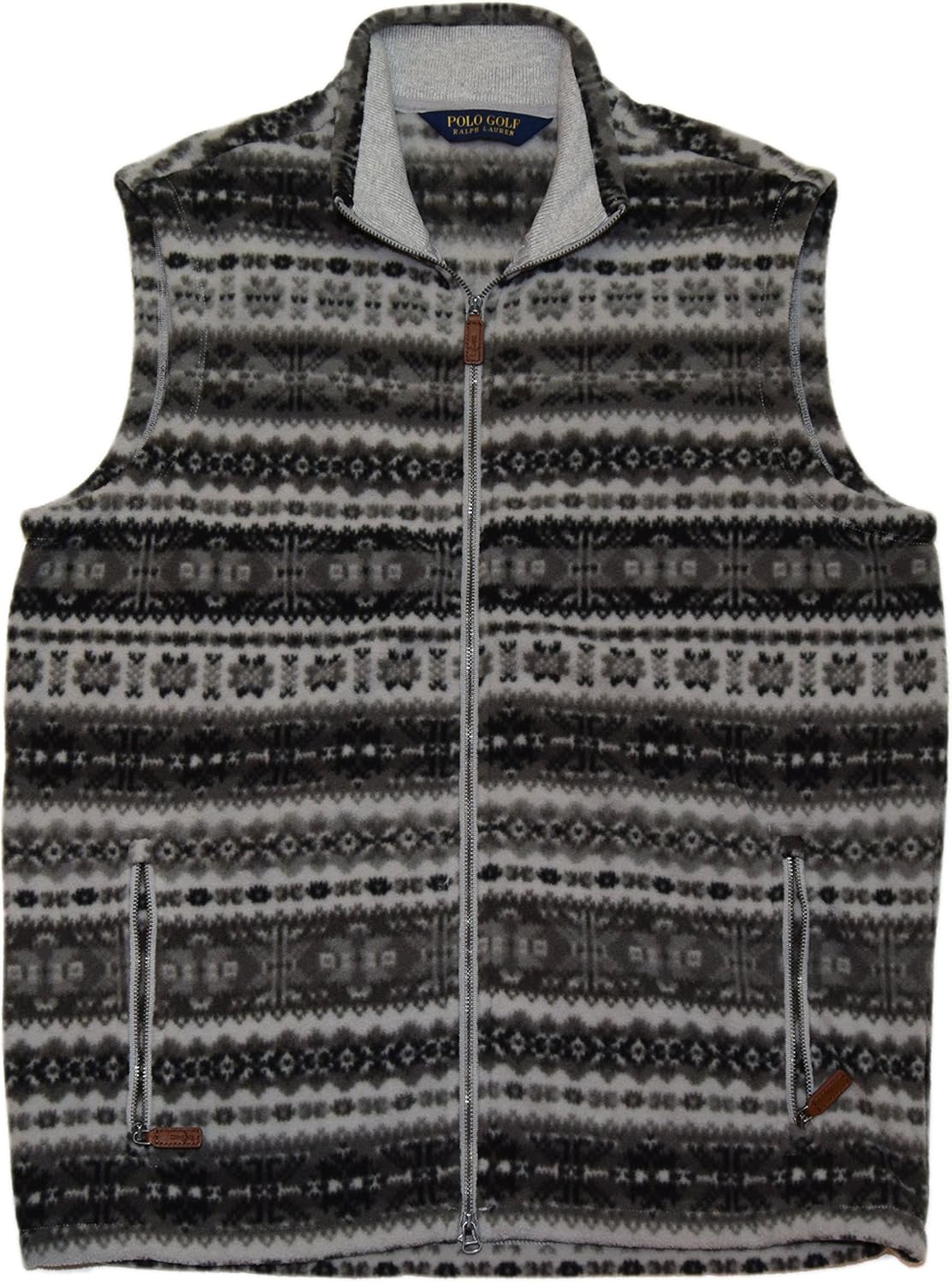 grey polo vest