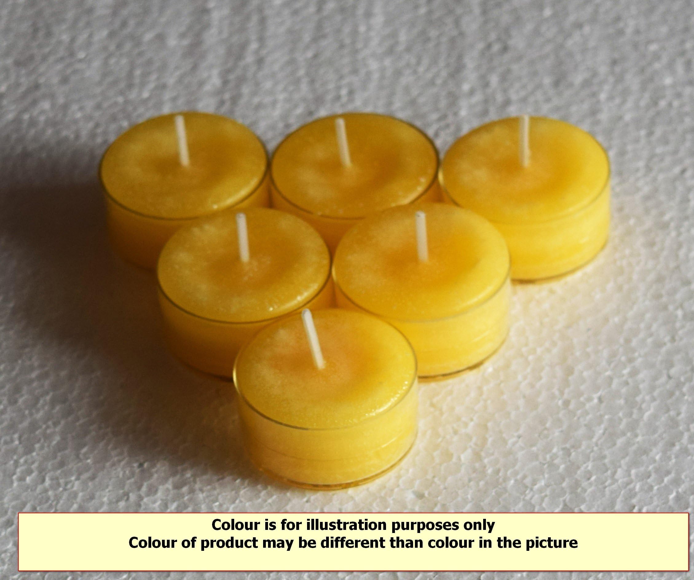 6 x Handmade Highly Scented Wax Tea Light Candles.(Fragrances I-S) (Patchouli)