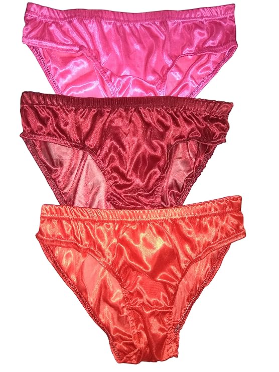 Buy Women's Shiny Satin Lycra Panty Combo Set at Amazon.in