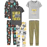 Simple Joys by Carter's girls 6-piece Snug Fit Cotton Pajama Set