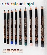 MORE Cosmetics 09 Metallic Charcoal Grey Kajal Eyeliner Waterliner Pencil view 5