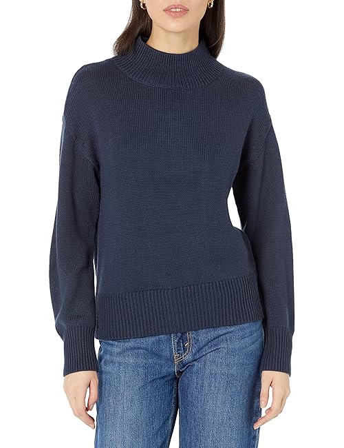 Amazon Aware Women's Relaxed-Fit Cozy Pull Over Sweater (Available in Plus Size), Navy, 5X