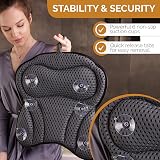 Simply Serene Luxury Bath Pillow 4D Air Mesh Head Neck Back Support 6 Suction view 4