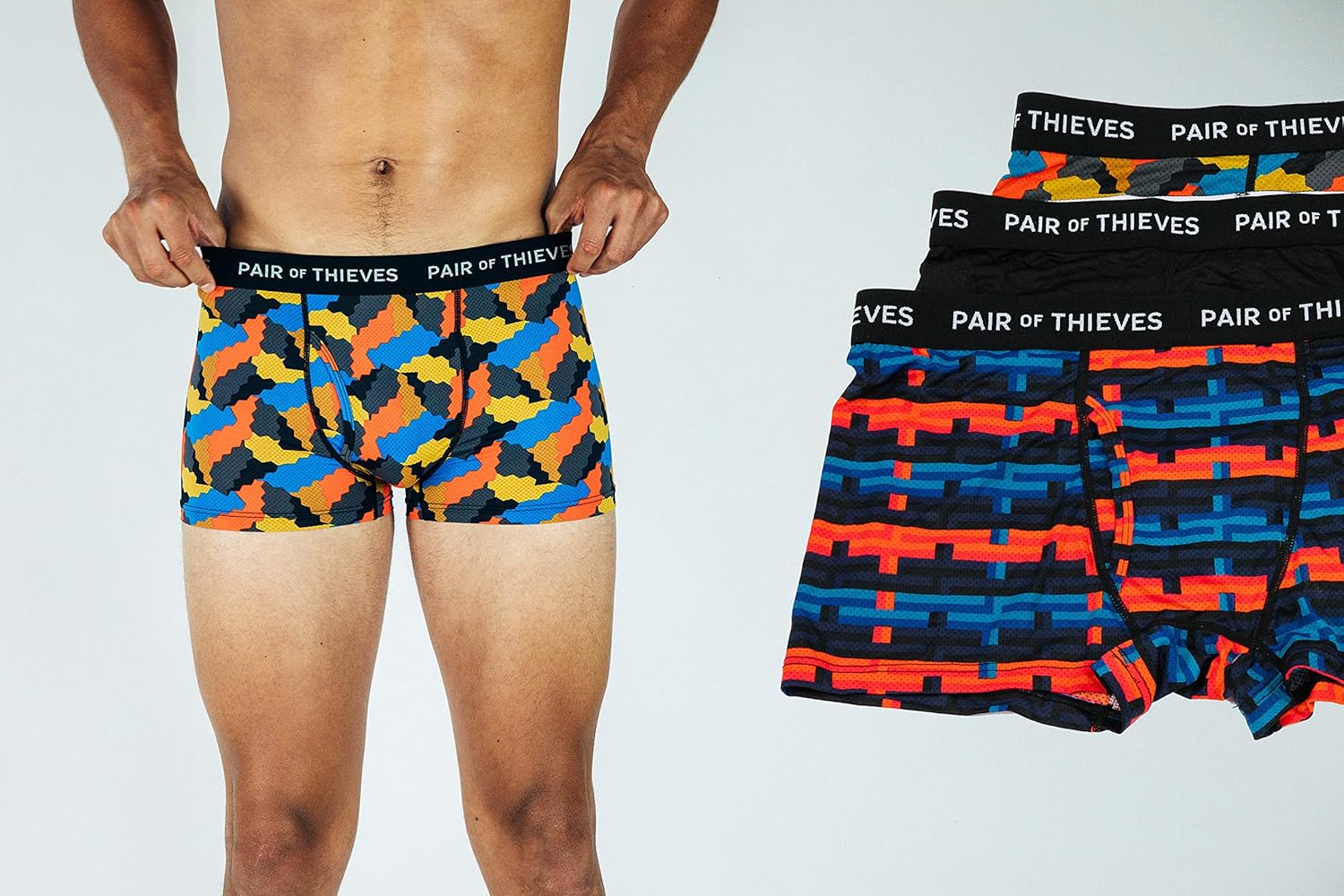 Pair of Thieves Super Fit Men’s Trunks, 3 Pack Underwear, AMZ Exclusive: Clothing