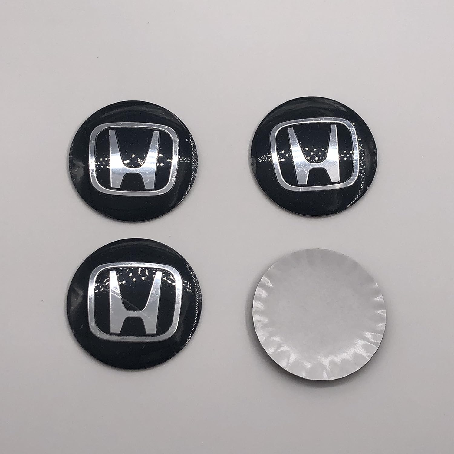 4 Autocollants Lenticulaires Pour Cache-Moyeux Mini - Effet 3D - 50/54/60mm