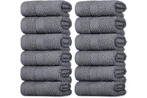 BELADOR Wash Cloths 24-Pack - 13"x13" Washcloths 100% Cotton Washcloths For Showering, Wash Cloths For Your Face And Body, Ultra Absorbant Wash Clothes