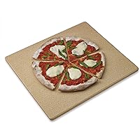 Honey-Can-Do KCH-09011 Pizza Stone, 14" x 16", natural clay