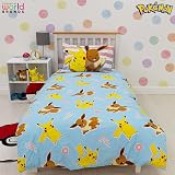 Pokémon Official Duvet Set Single Pikachu Reversible Poly-cotton Bedding view 4