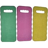 Bexter Foam Garden Kneeling Pads (2-Pack) – Thick, Lightweight Cushion for Gardening, Cleaning, Exercise – 15.75'' x 7'' x 0.68'' – Assorted Colors: Blue, Pink, Yellow, Green
