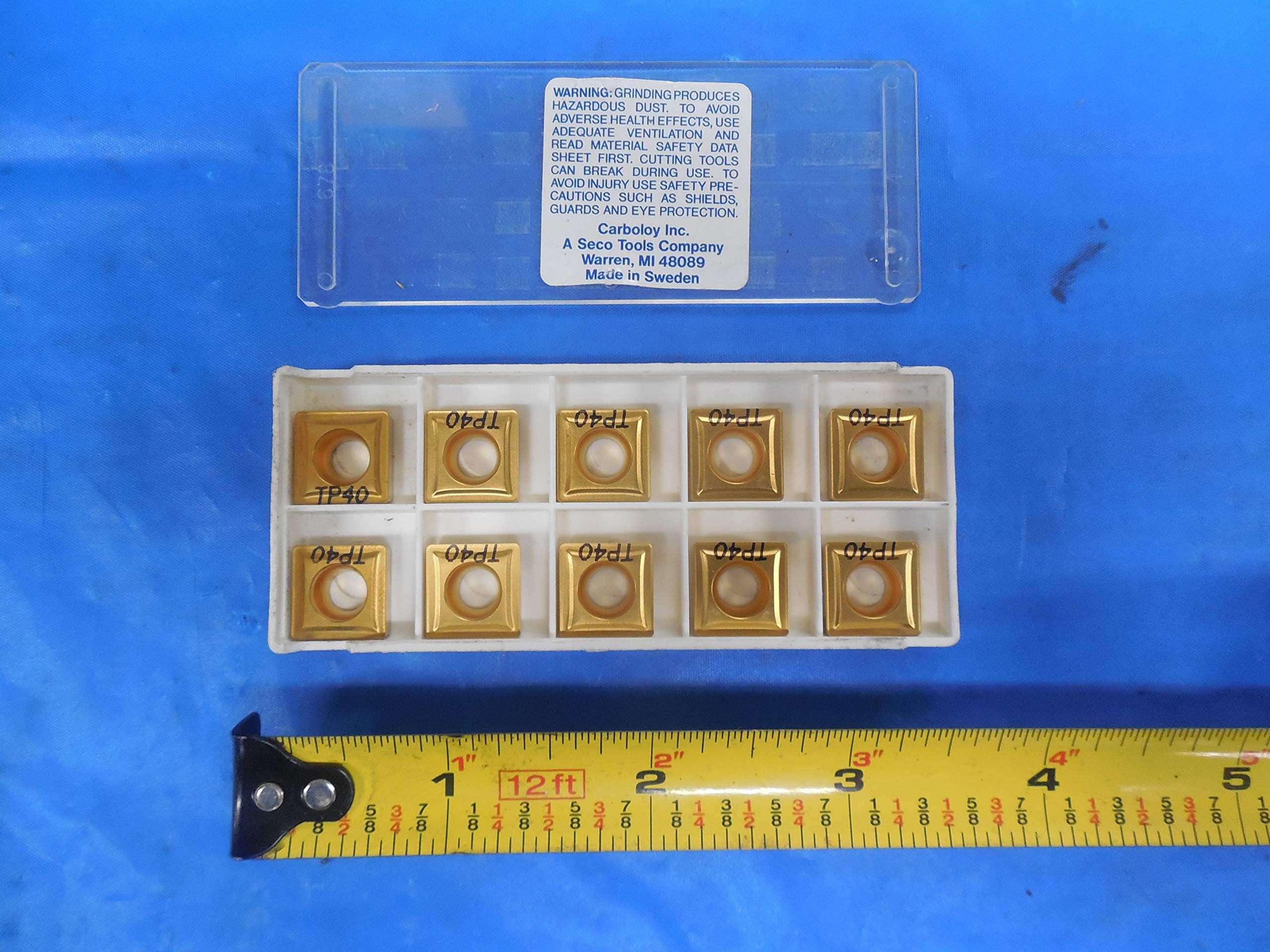 10PCS New SECO SCMT 120408 - F2 Carbide Inserts Grade TP40 19327 SCMT120408-F2