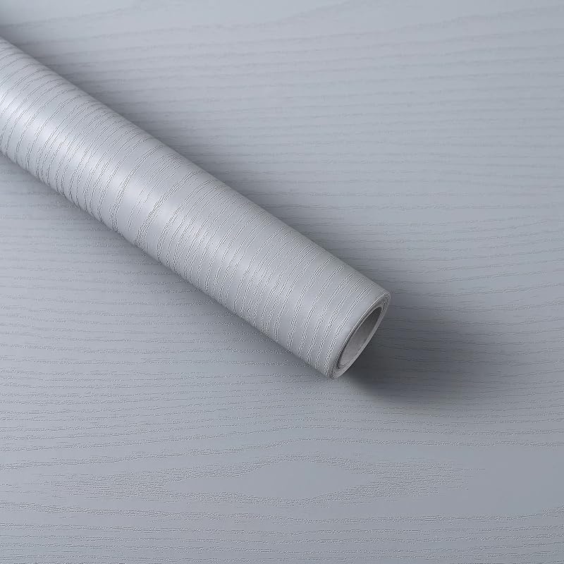 Abyssaly Wood Effect Sticky Back Vinyl Wrap 60cm x 600cm Black