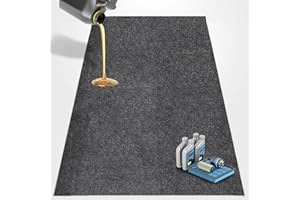 HOOTOWN Oil Spill Mat for Protects Garage Floor Surface, Reusable Absorbent Oil Pad Waterproof Backing Liners Protects Floor from Spills Drips (Gray, 36 x 59 inches)