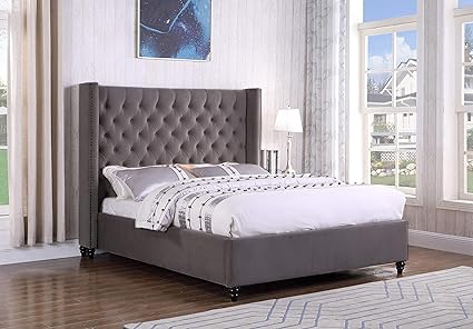 Amazon Com Esofastore Gray Contemporary Eastern King Size