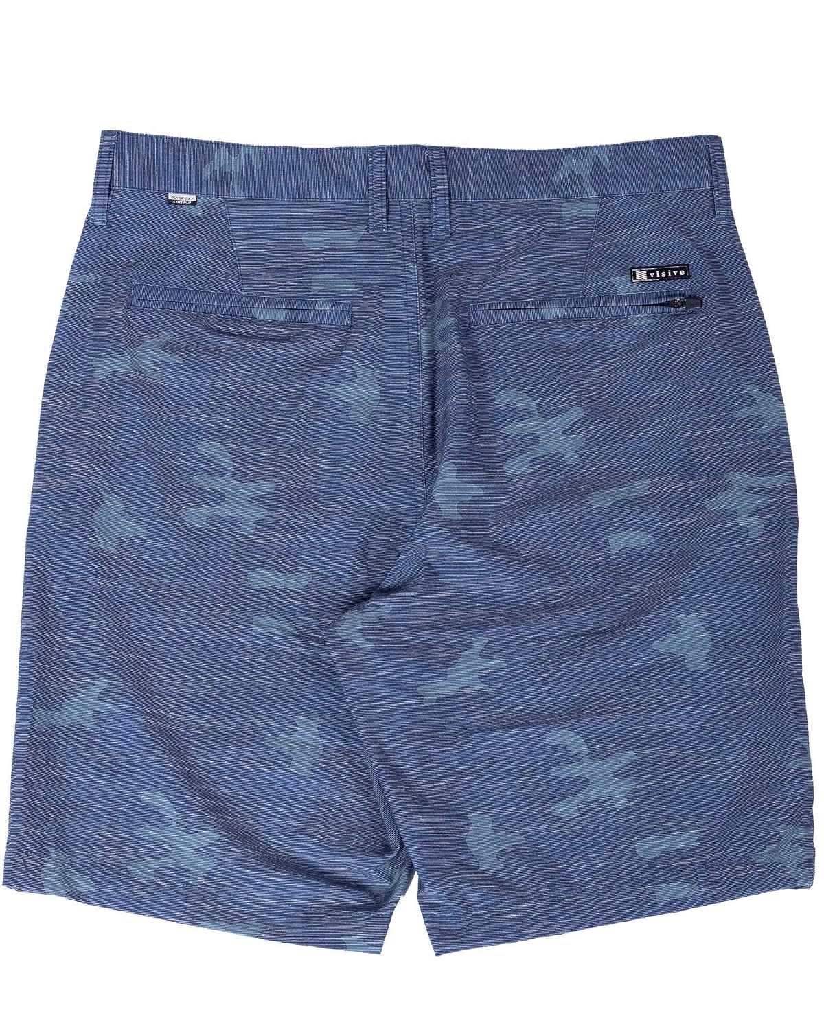 Visive Mens Hybrid Board Shorts Casual Quick Dry Stretch Camouflage