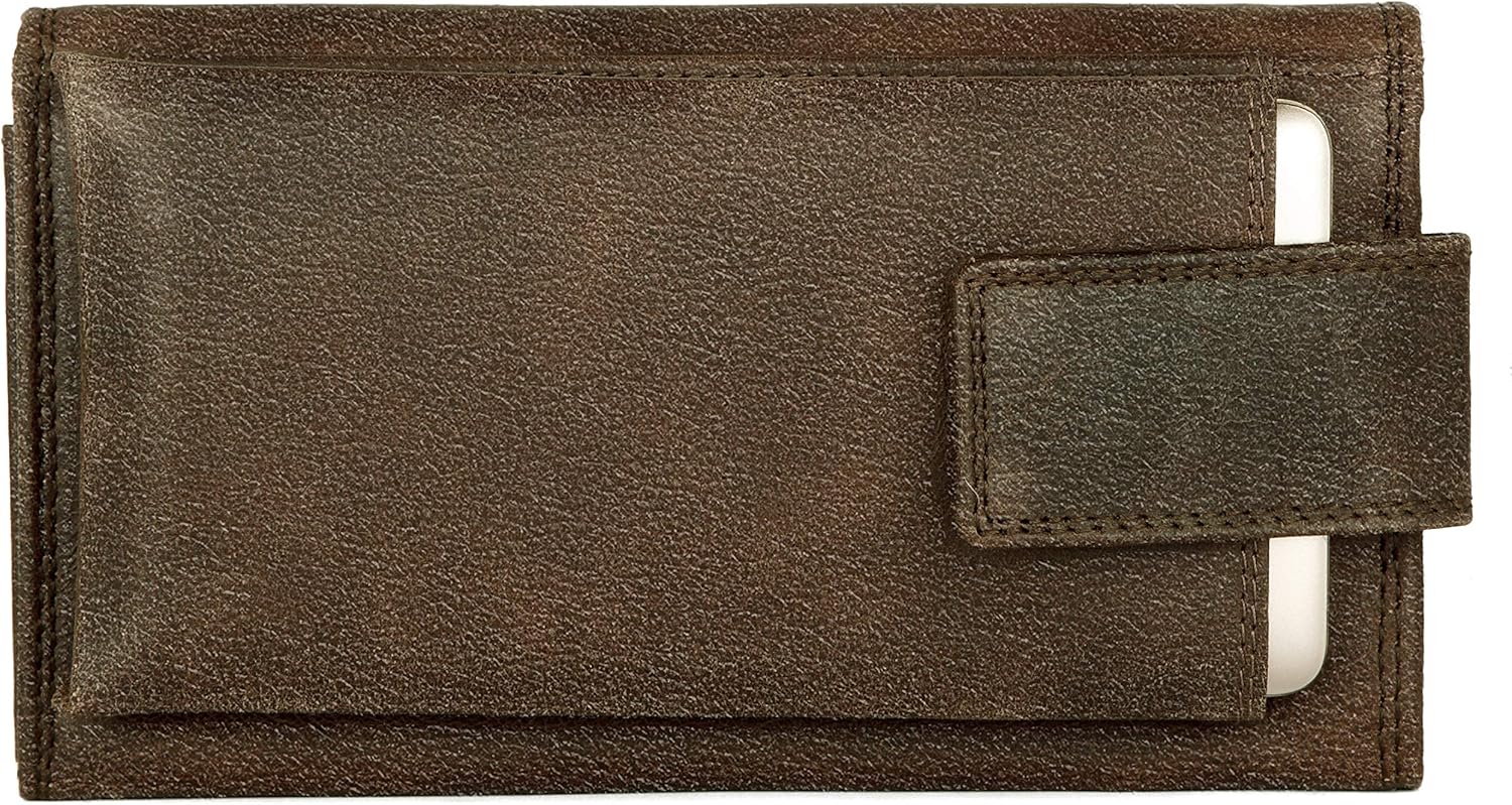 Ladies RFID Safe Designer Soft Leather Purse Card Women Clutch Wallet with Zip Pocket Gift Boxed - Image 3